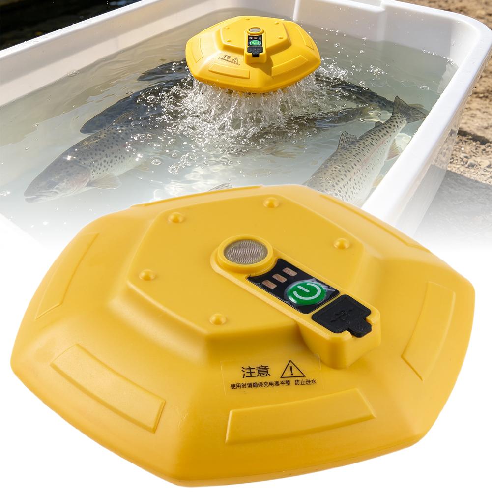 Aquarium Fish Care - Pompe à oxygène sans fil rechargeable
