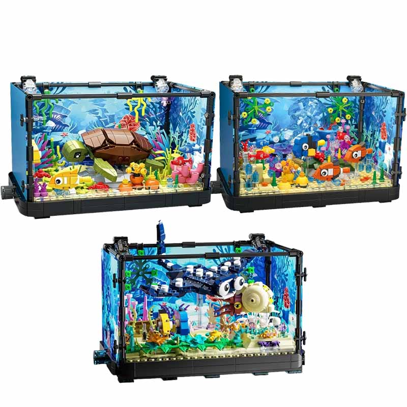 Aquarium Fish Real - Ensemble de blocs de construction pour