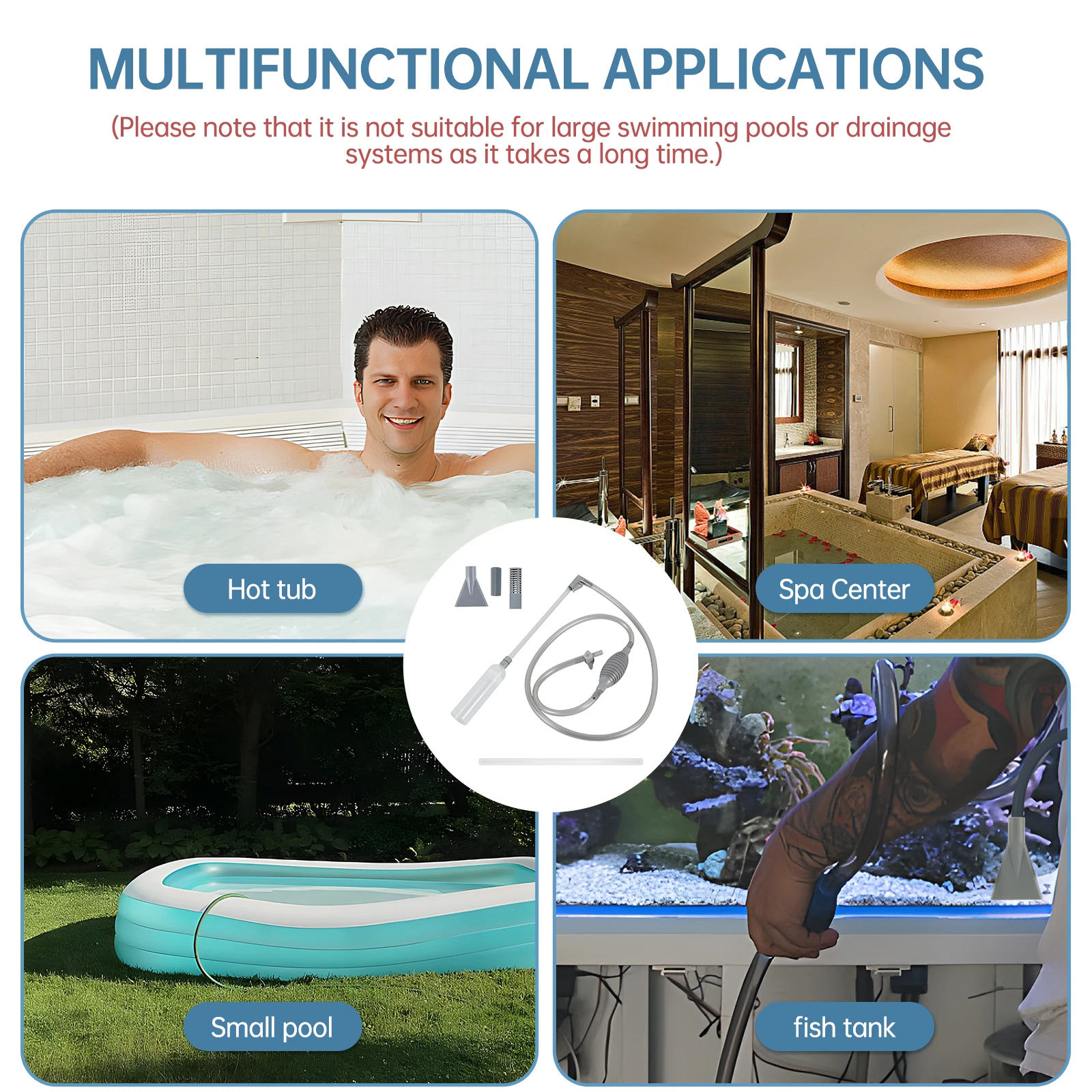 Aspirateur de bain à remous 10 - Aquarium Fish Real avis et prix